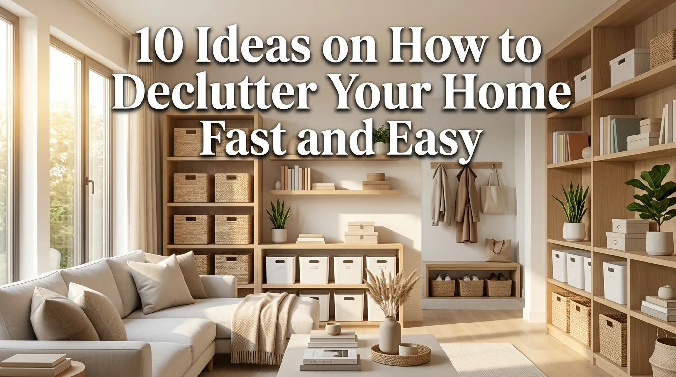 10 Ideas on How to Declutter Your Home Fast and Easy
