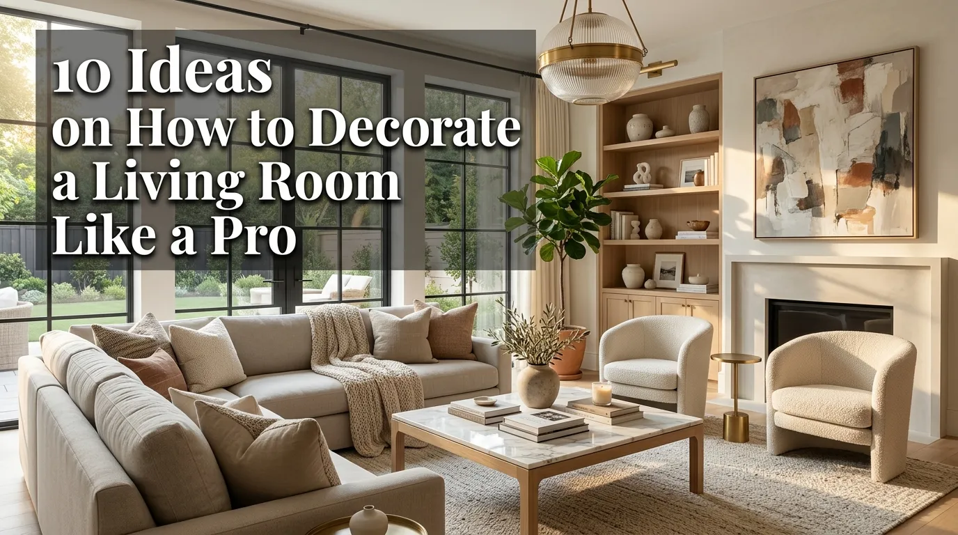 10 Ideas on How to Decorate a Living Room Like a Pro