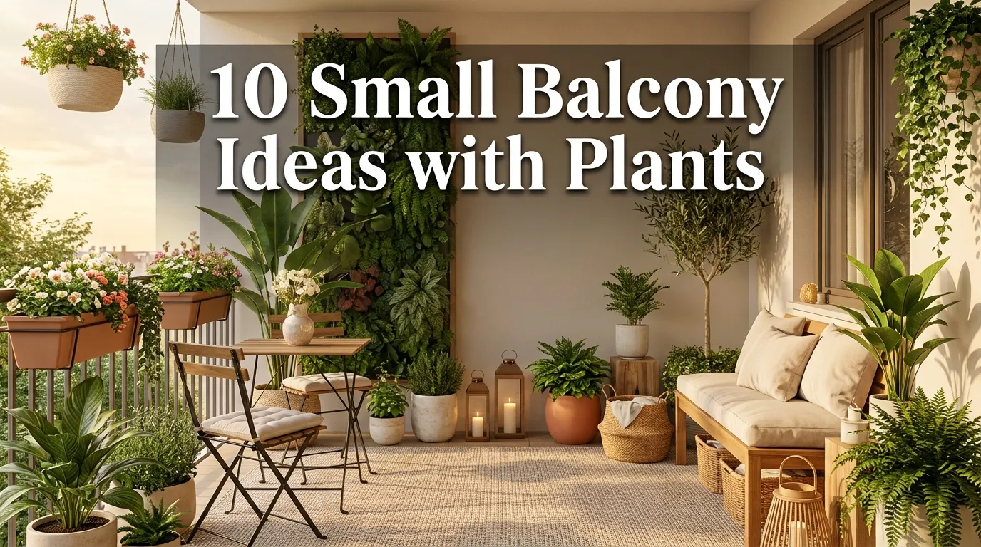 10 Small Balcony Ideas with Plants