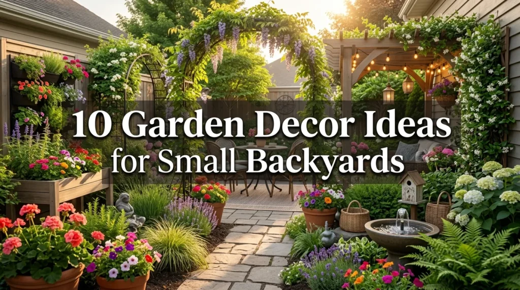10 Garden Decor Ideas for Small Backyards