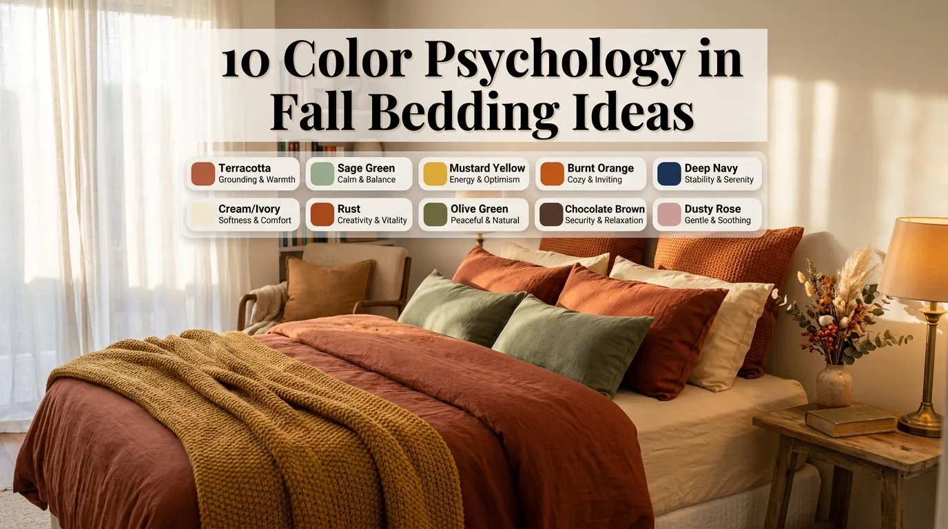 10 Color Psychology in Fall Bedding Ideas