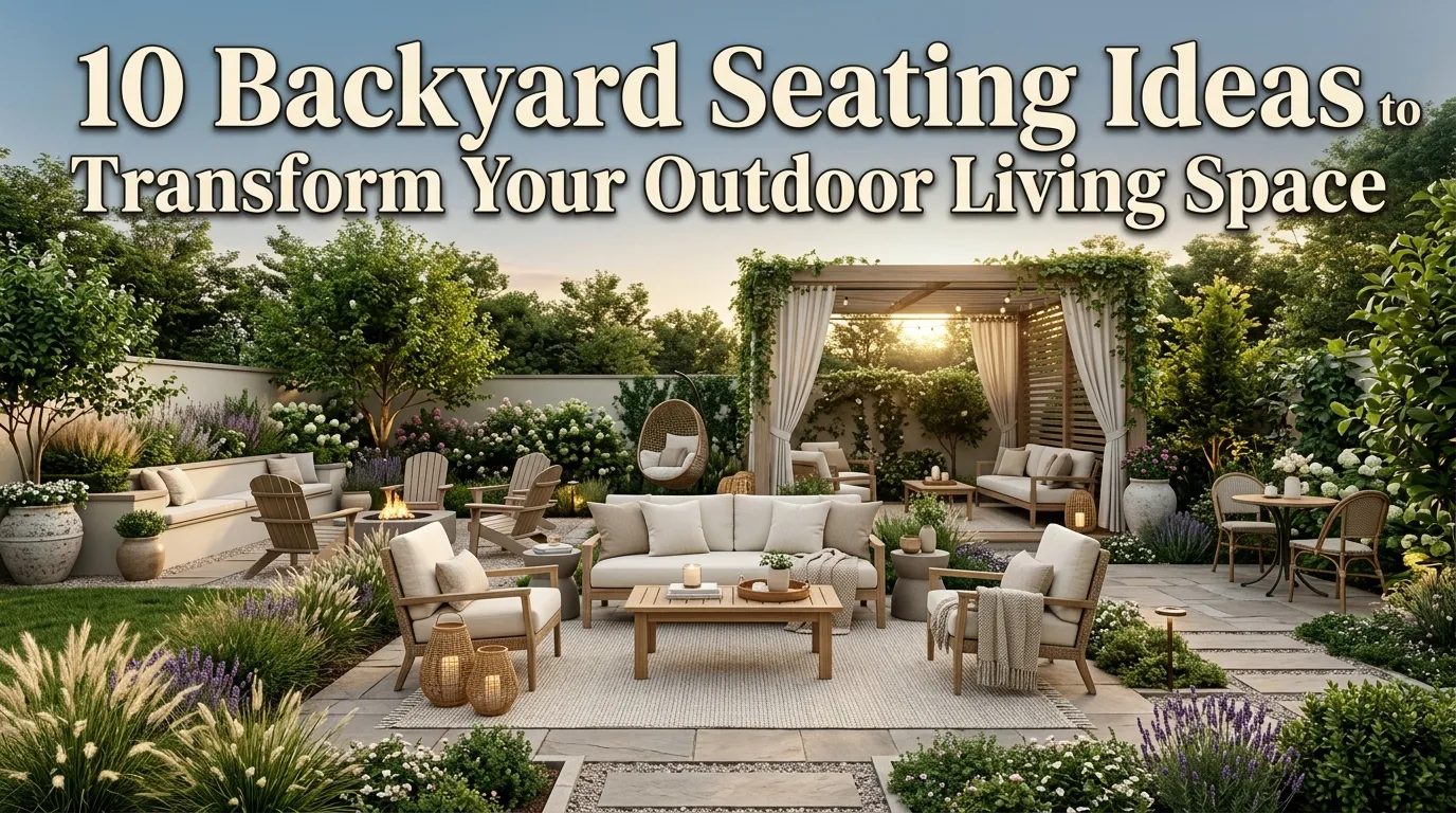 10 Backyard Seating Ideas to Transform Your Outdoor Living Space