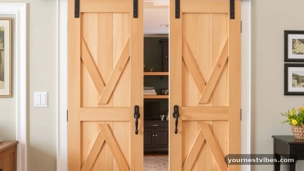 Comparing Hardware Mounting Styles - Flush Bypass Barn Doors: Hardware Clearances from Baseboard Trim