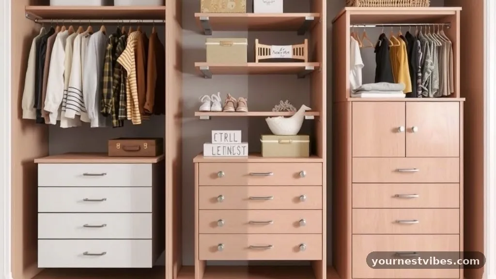 Maximizing Your Floor Space - Built-In Closet Drawers vs Freestanding Dresser: Cost & Space Comparison