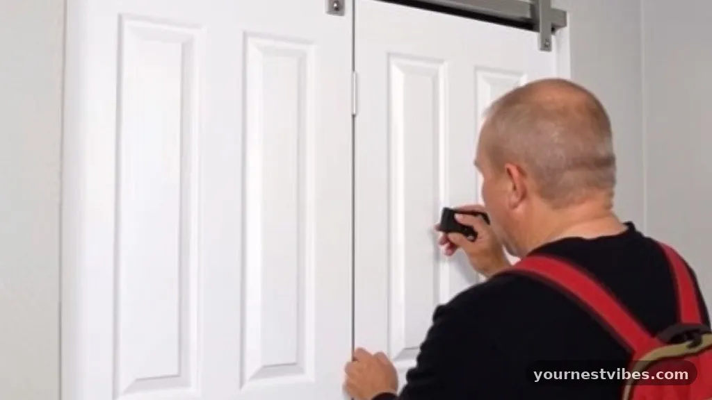 Replacing Worn Guide Wheels - How to Fix Bi-Fold Closet Doors That Keep Slipping Off the Top Track